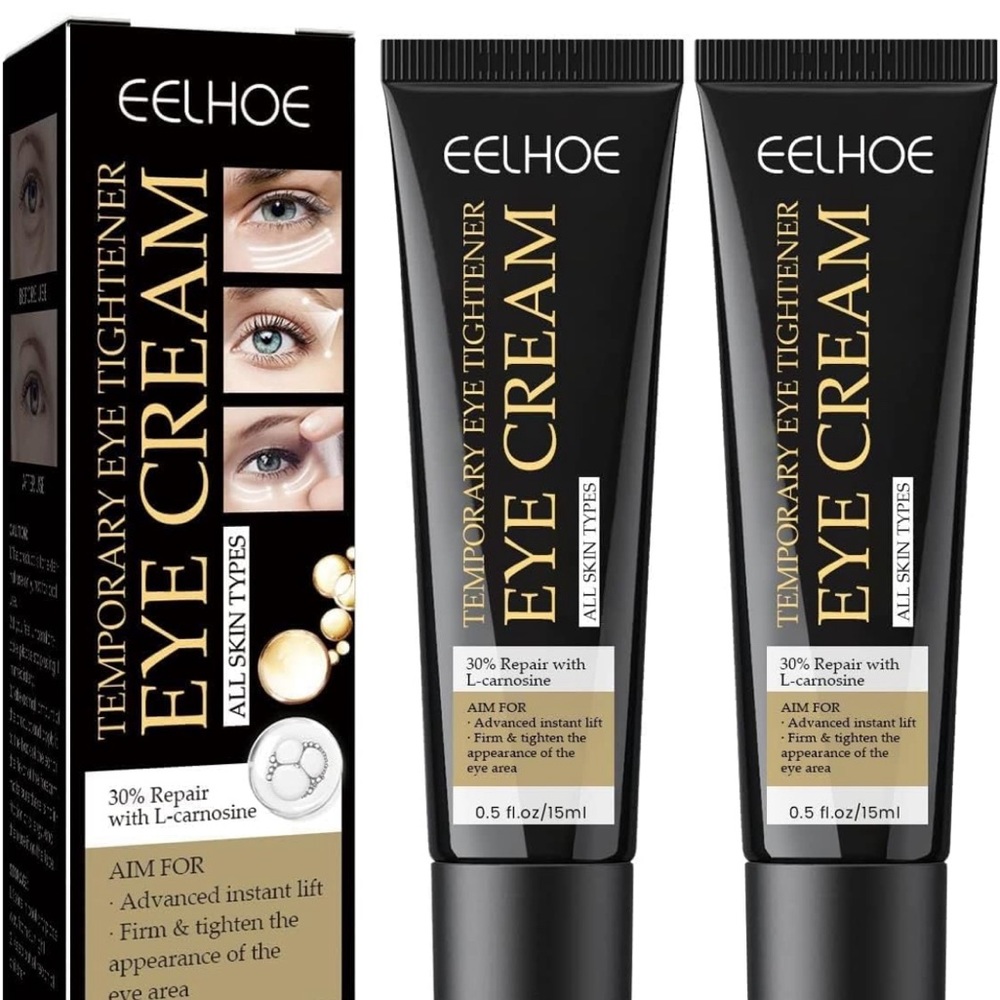 Pack of 2- Eelhoe  Temporary Eye Tightener  Cream, 2x 15ml